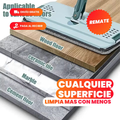 CleanSmart® - Trapeador con Mopa y Balde Autoescurrible