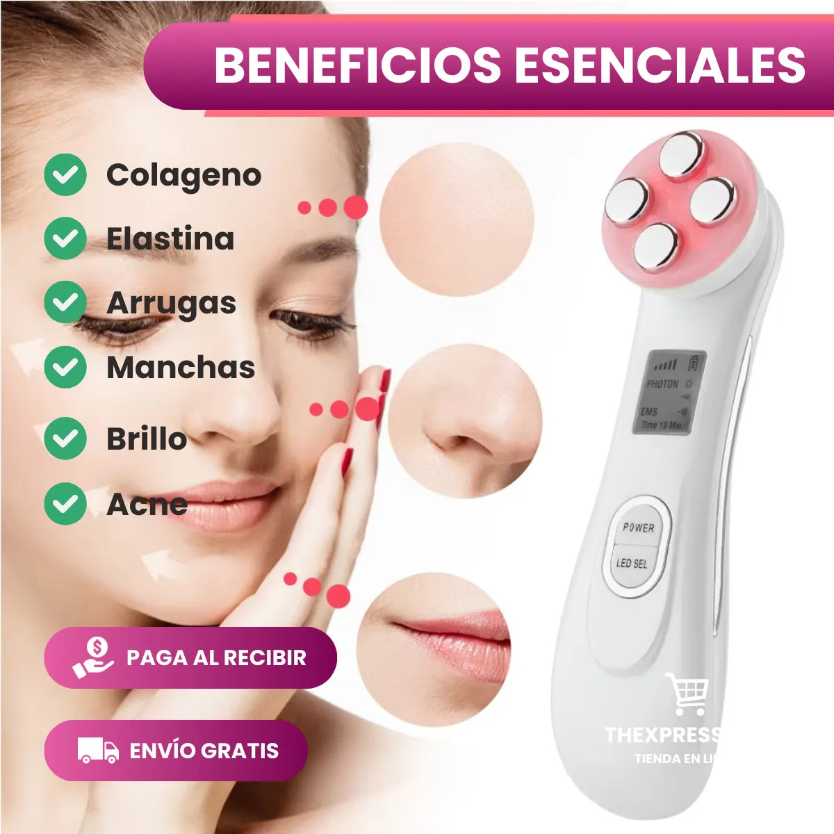 Electroporación Radiofrecuencia Facial - ANTIENVEJECIMIENTO