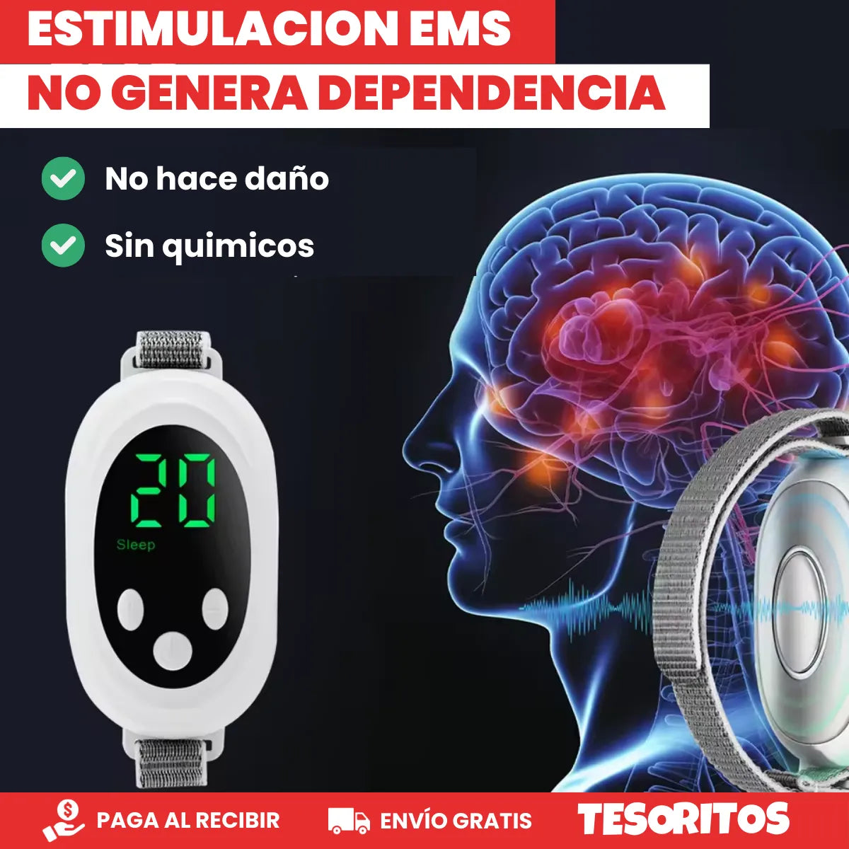 MindControl® - Dispositivo para calmar la ansiedad y el insomnio