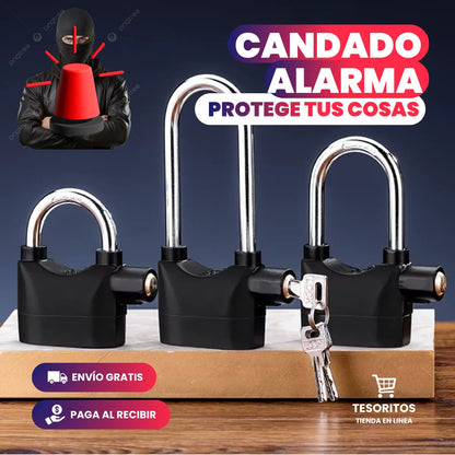 Alarmex™ - Candado Antirrobo de Acero Endurecido con Alarma