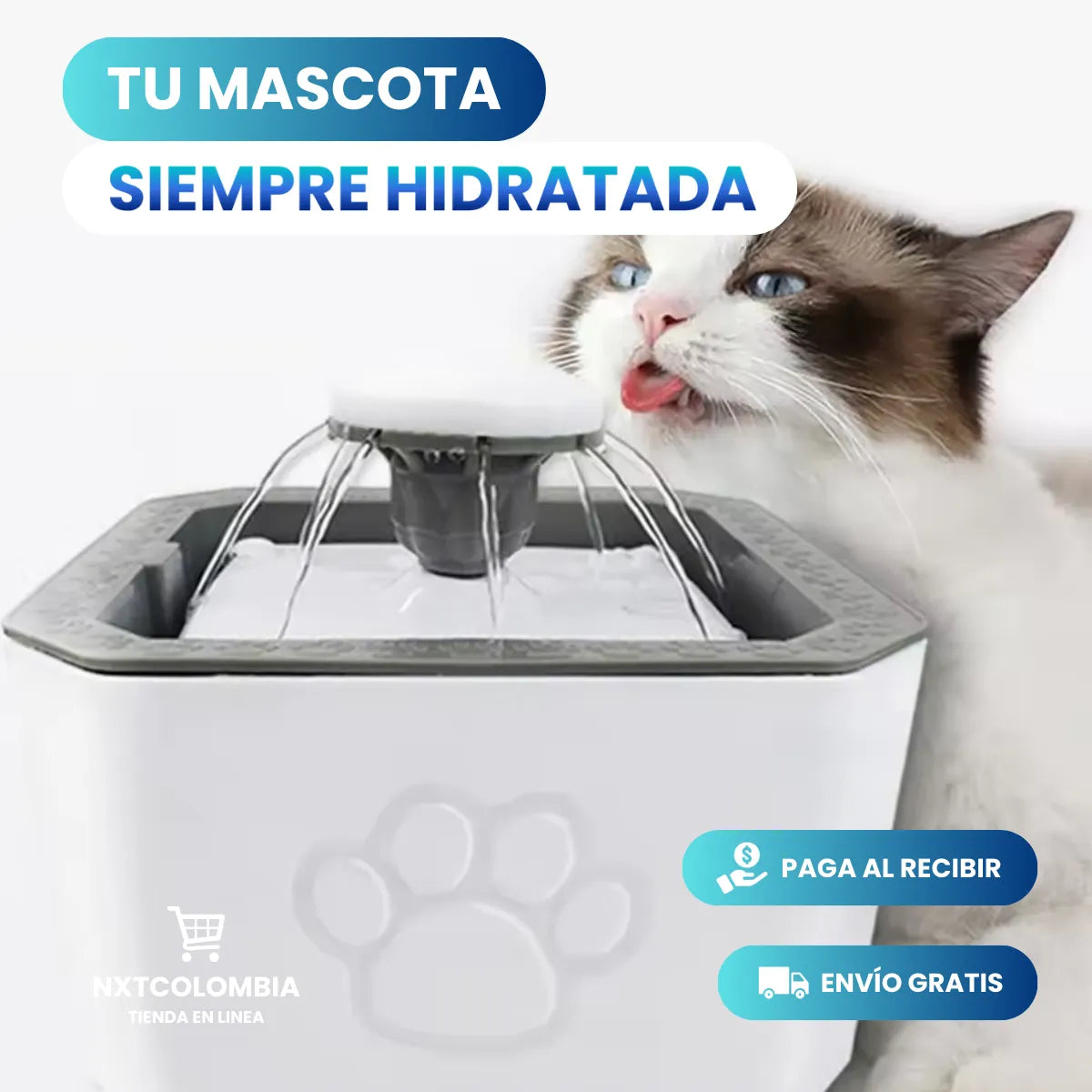 AquaPet™ Bebedero - Fuente De Agua Para Mascotas