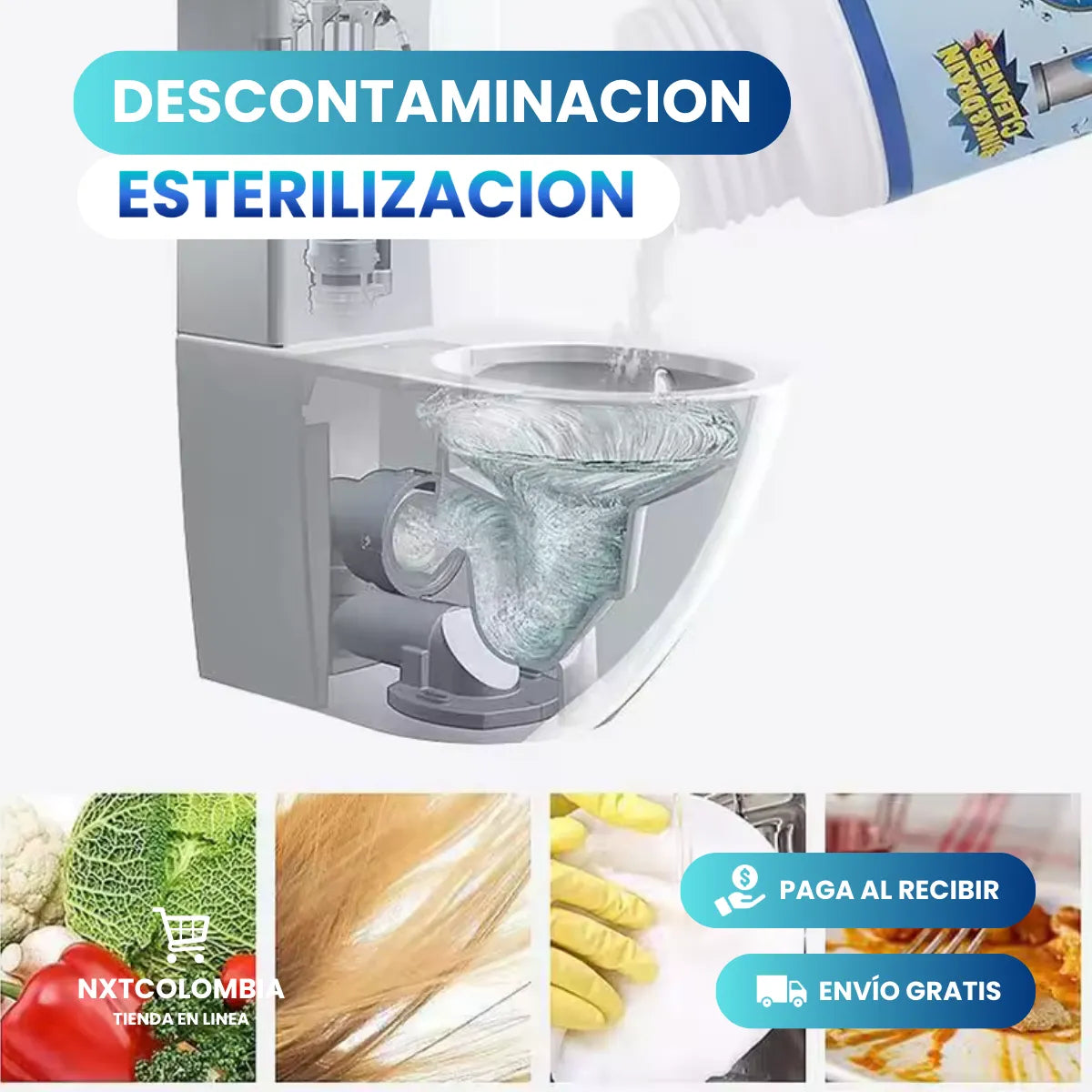 WildTornado™ - Destapa Tuberias/Cañerías - Elimina Olores y Bacterias