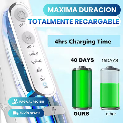 DentaSmile™ - IRRIGADOR BUCAL RECARGABLE