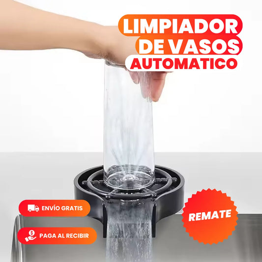 Lava Vasos y Copas Automático a Presión