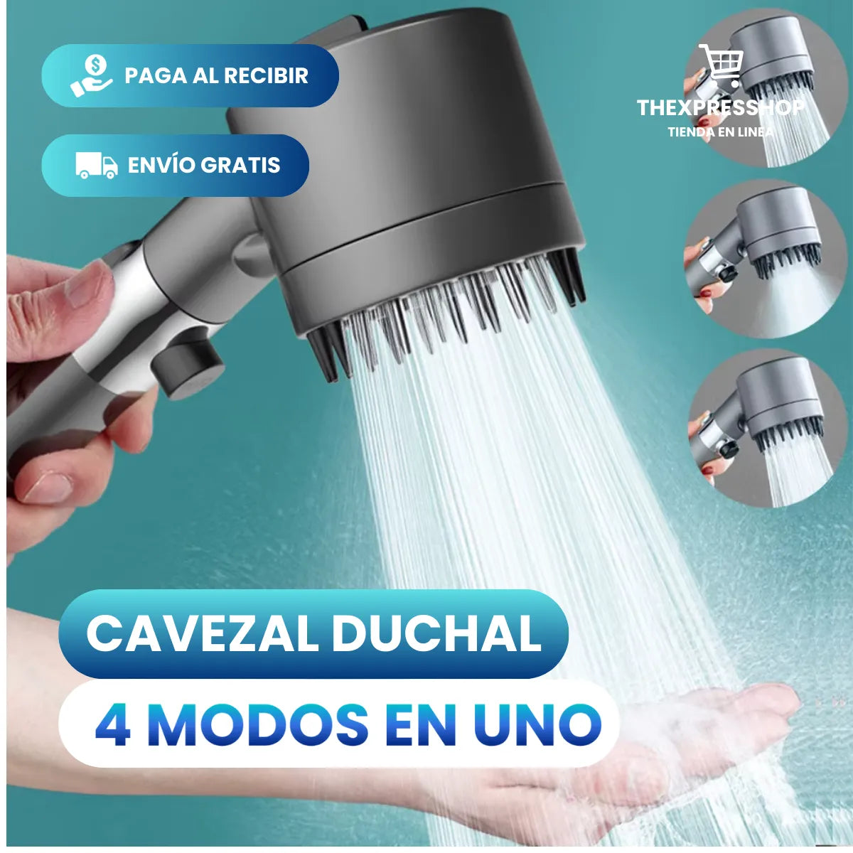 Cabezal Ducha Alta Presión Masajeadora Spa🛀