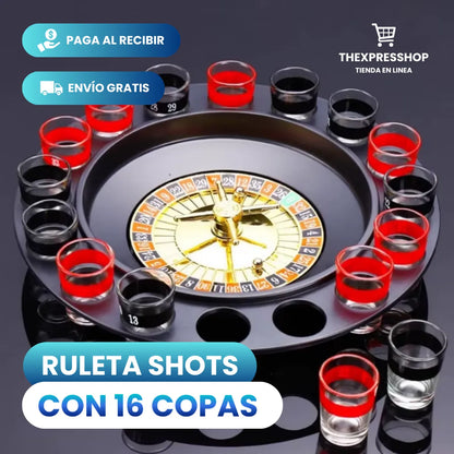 RULETA JUERGUERA SHOTS - 16 COPAS - ONESHOT™