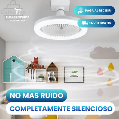 FOCO VENTILADOR LED CON AROMATIZADOR 3 EN 1