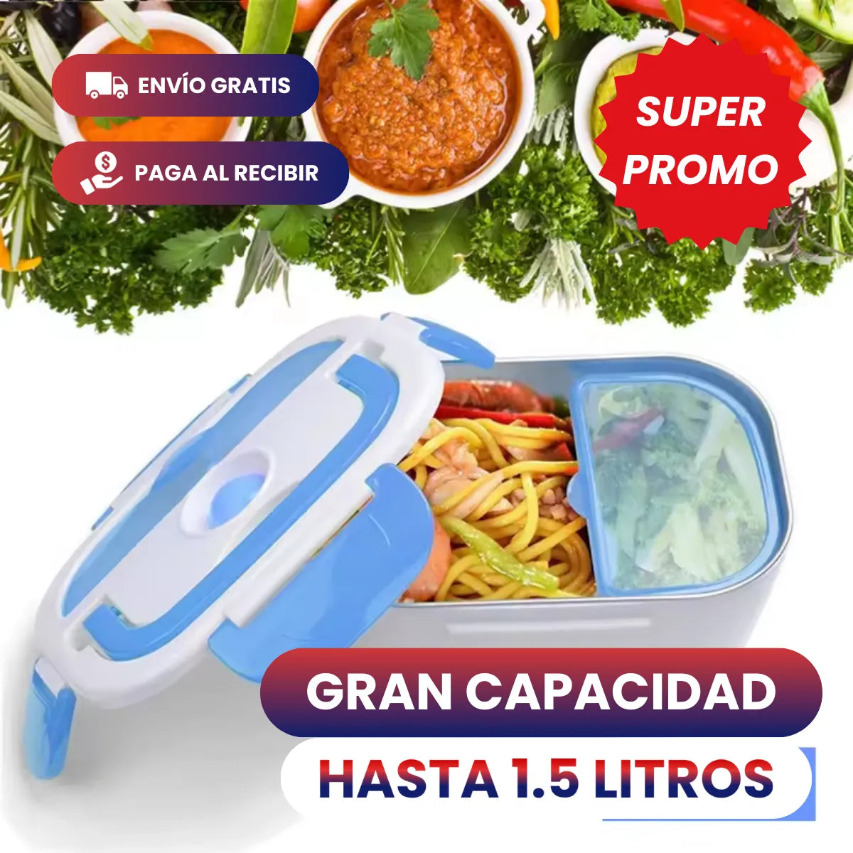 HOTBOX™ - Lonchera Eléctrica Calentadora De Comida