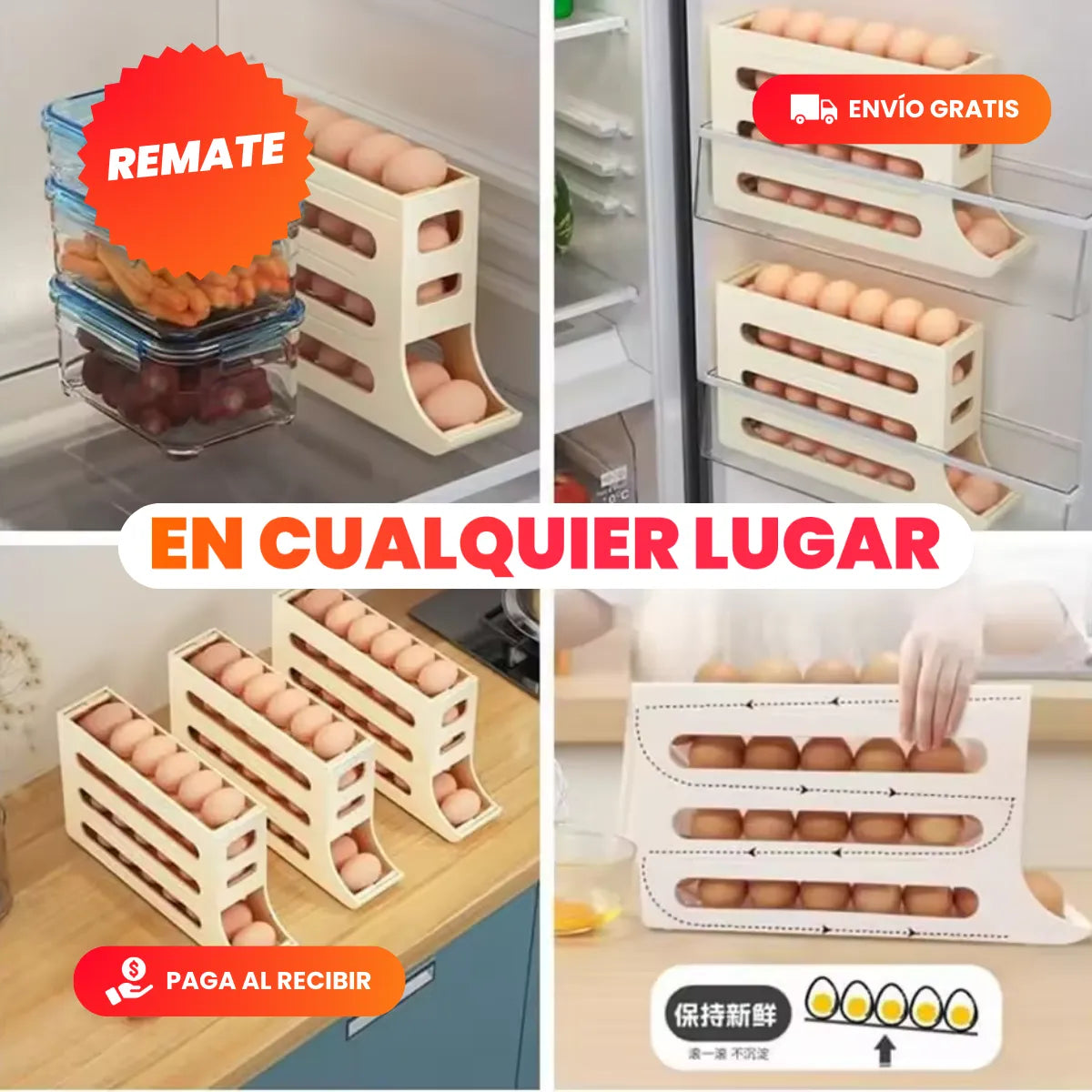 EggProtect™ - Dispensador Automático de Huevos – Organización y Seguridad en tu Cocina