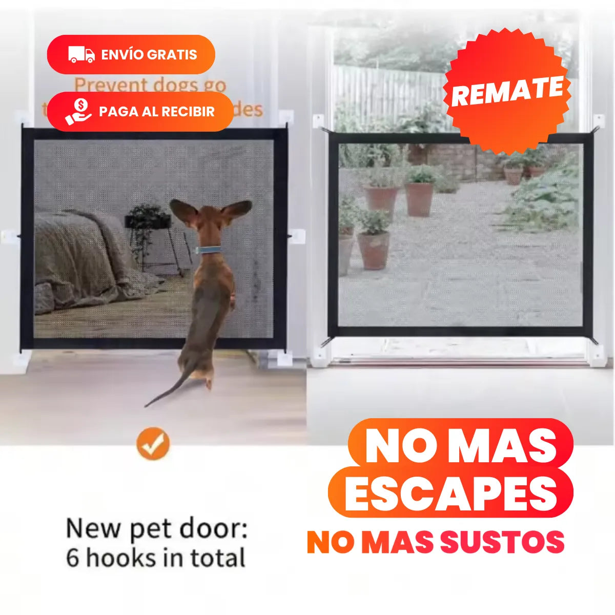 Petio™ - Puerta en malla protectora para perros