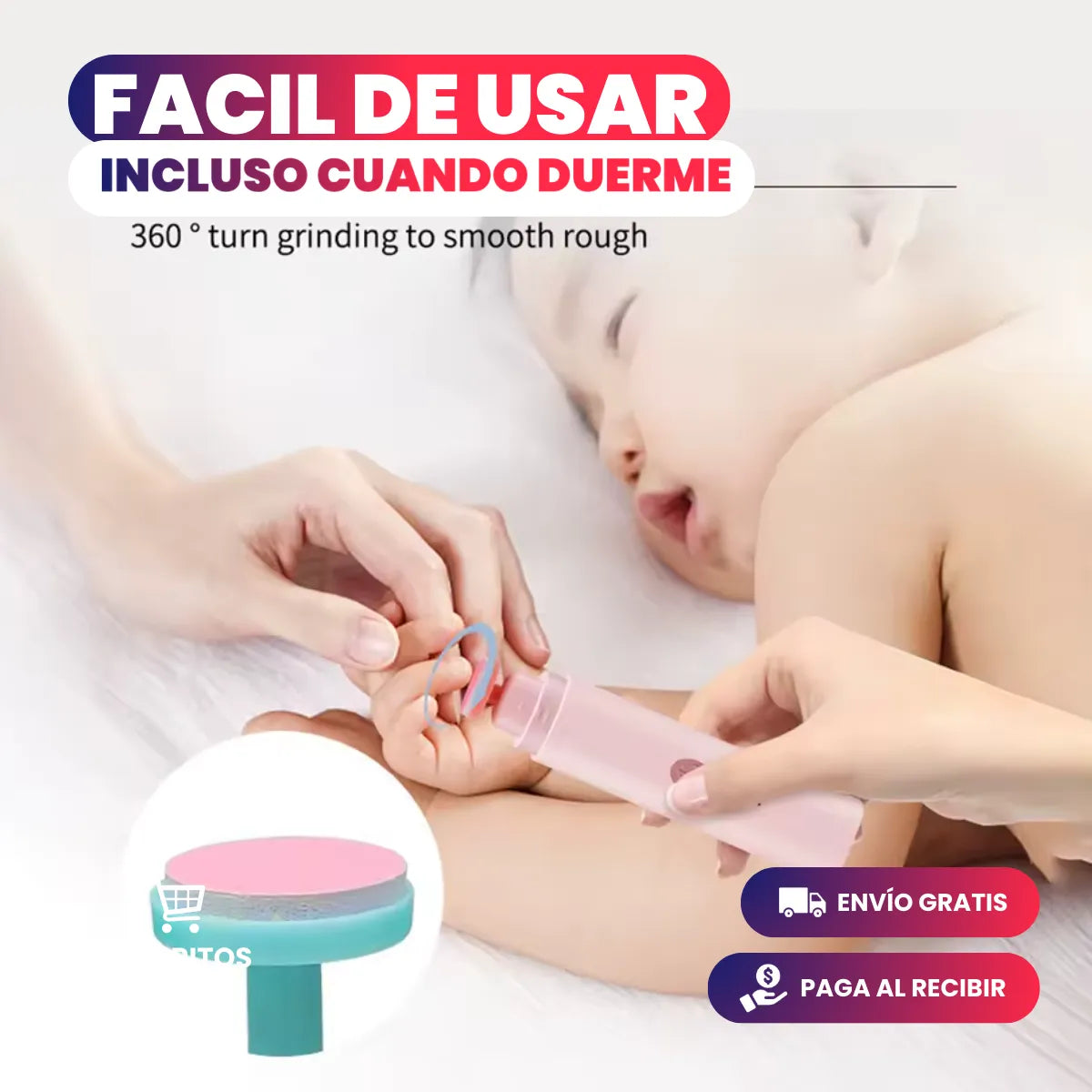 TinyTrim™ - Cortador de Uñas para Bebes Antiheridas