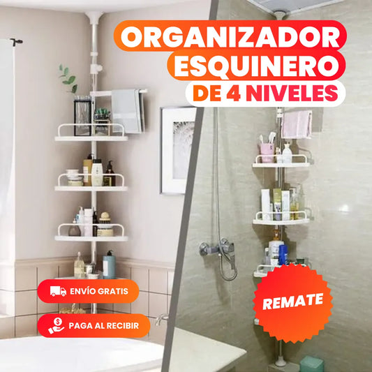 EasyBath™ - Organizador Esquinero Múltiples Niveles - Hasta 3mts