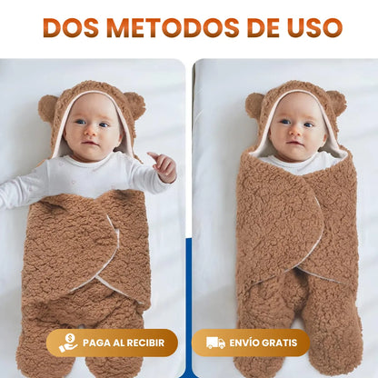 SleepBaby® - Manta Envolvente de Osito para bebés