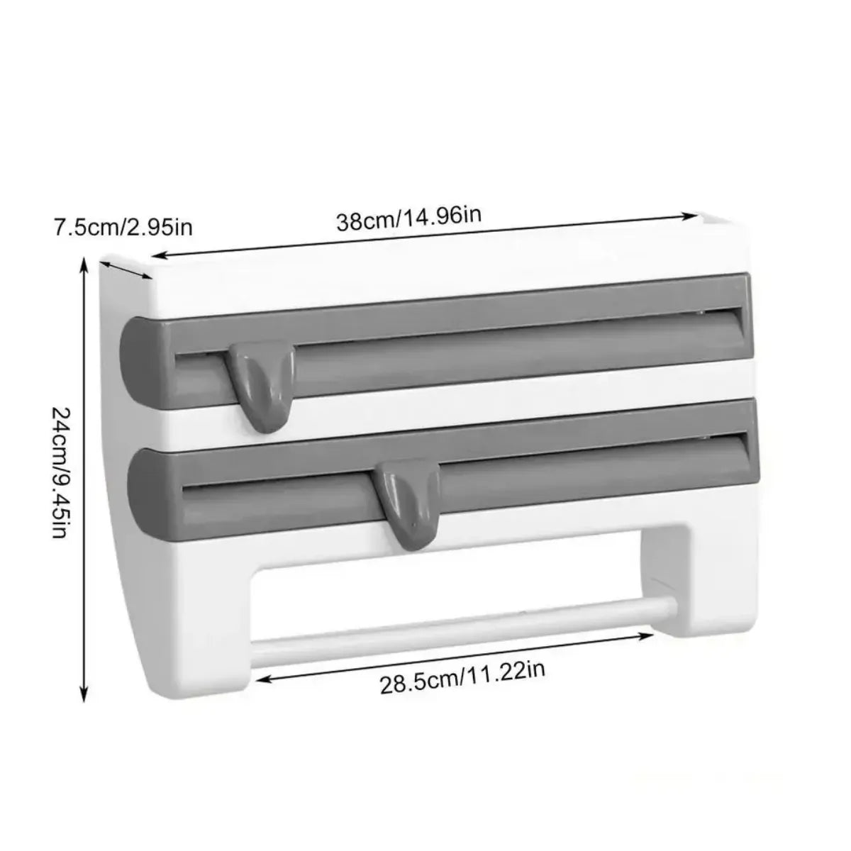 Dispensador de Papel Cocina Triple Rollo