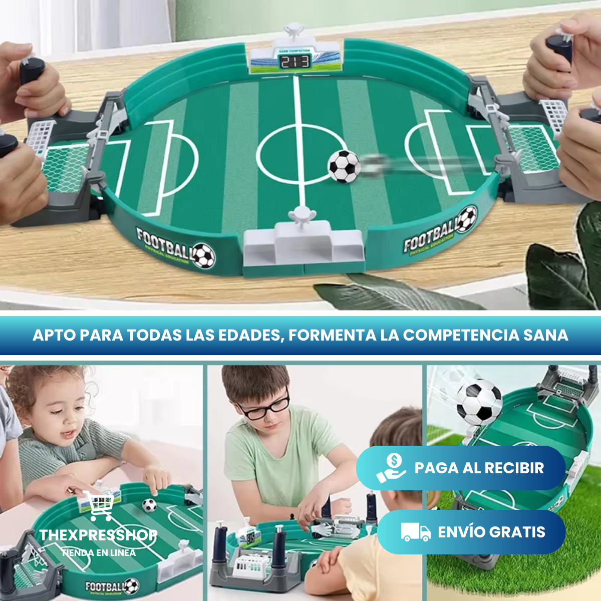 ⚽QUICKMATCH™ - FUTBOLIN COMPACTO PARA TODA LA FAMILIA⚽