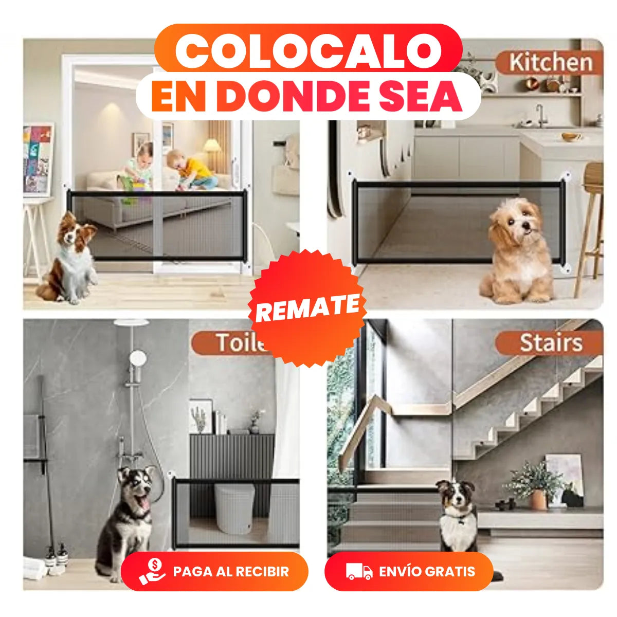 Petio™ - Puerta en malla protectora para perros