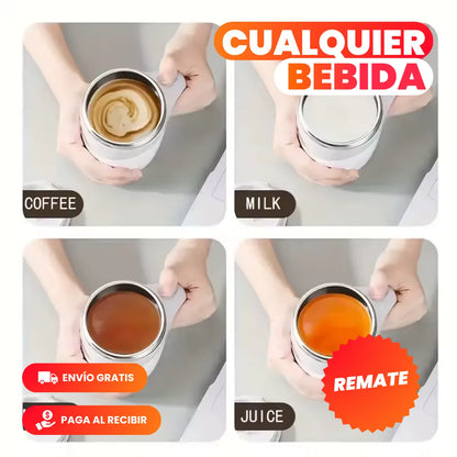 MugDrink™ - Vaso Mug Mezclador Magnético Automático 380 ML