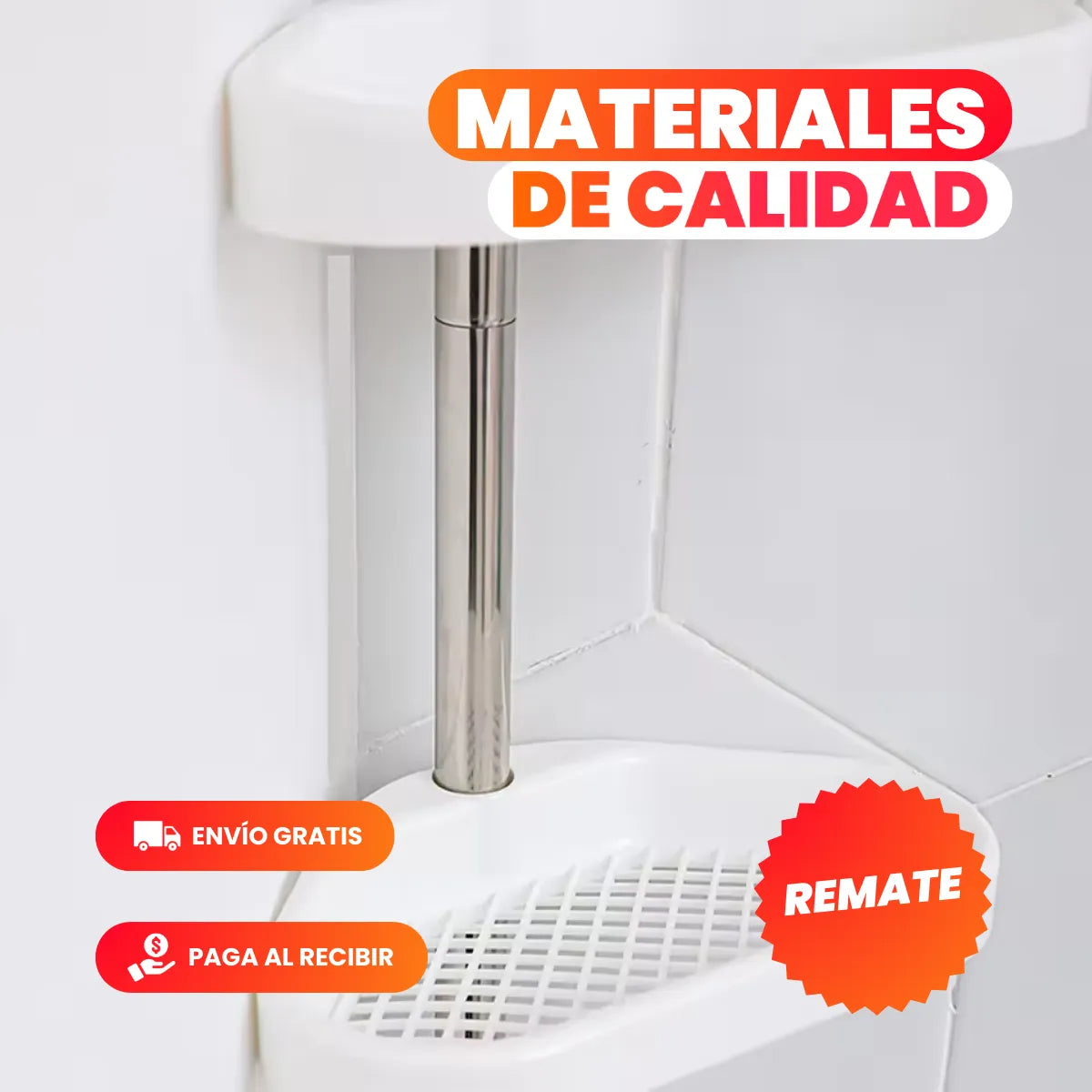 EasyBath™ - Organizador Esquinero Múltiples Niveles - Hasta 3mts