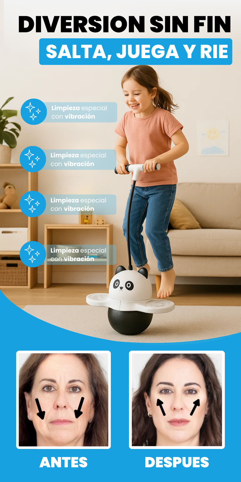 Saltarin Panda - Dale un motivo para sonreir