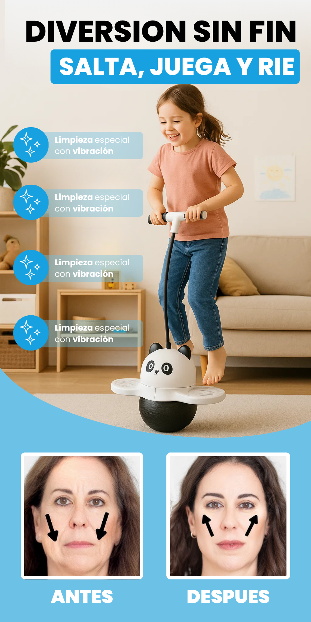 Saltarin Panda - Dale un motivo para sonreir