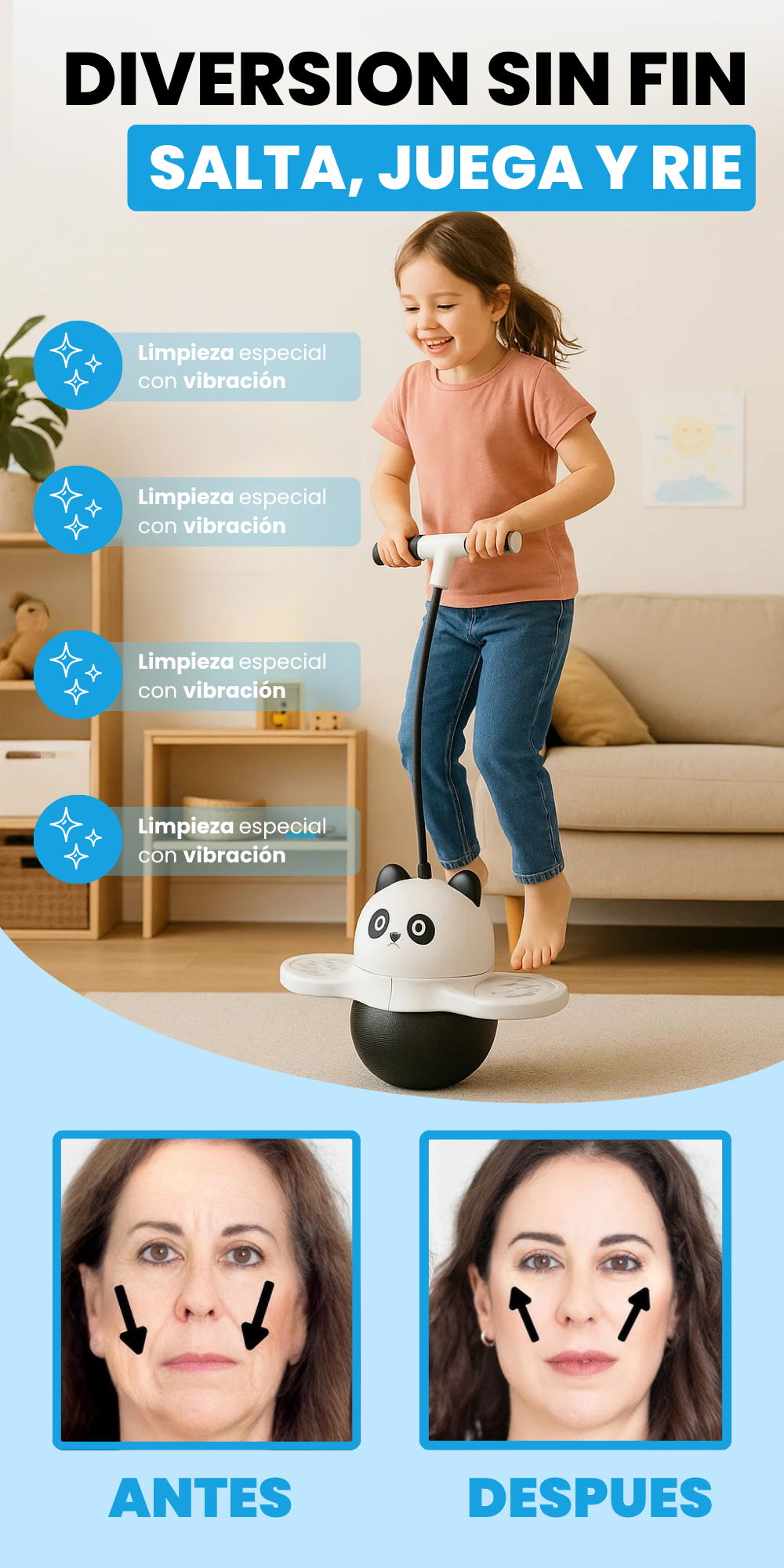 Saltarin Panda - Dale un motivo para sonreir