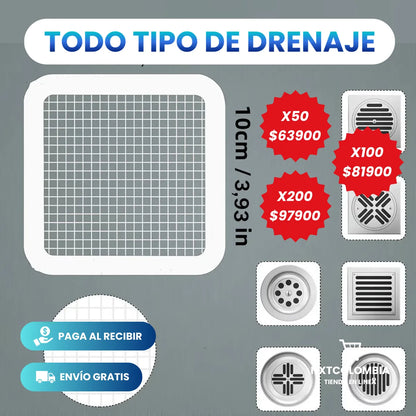 Filtros Drenaje Para Baño Multifuncional Adhesivo